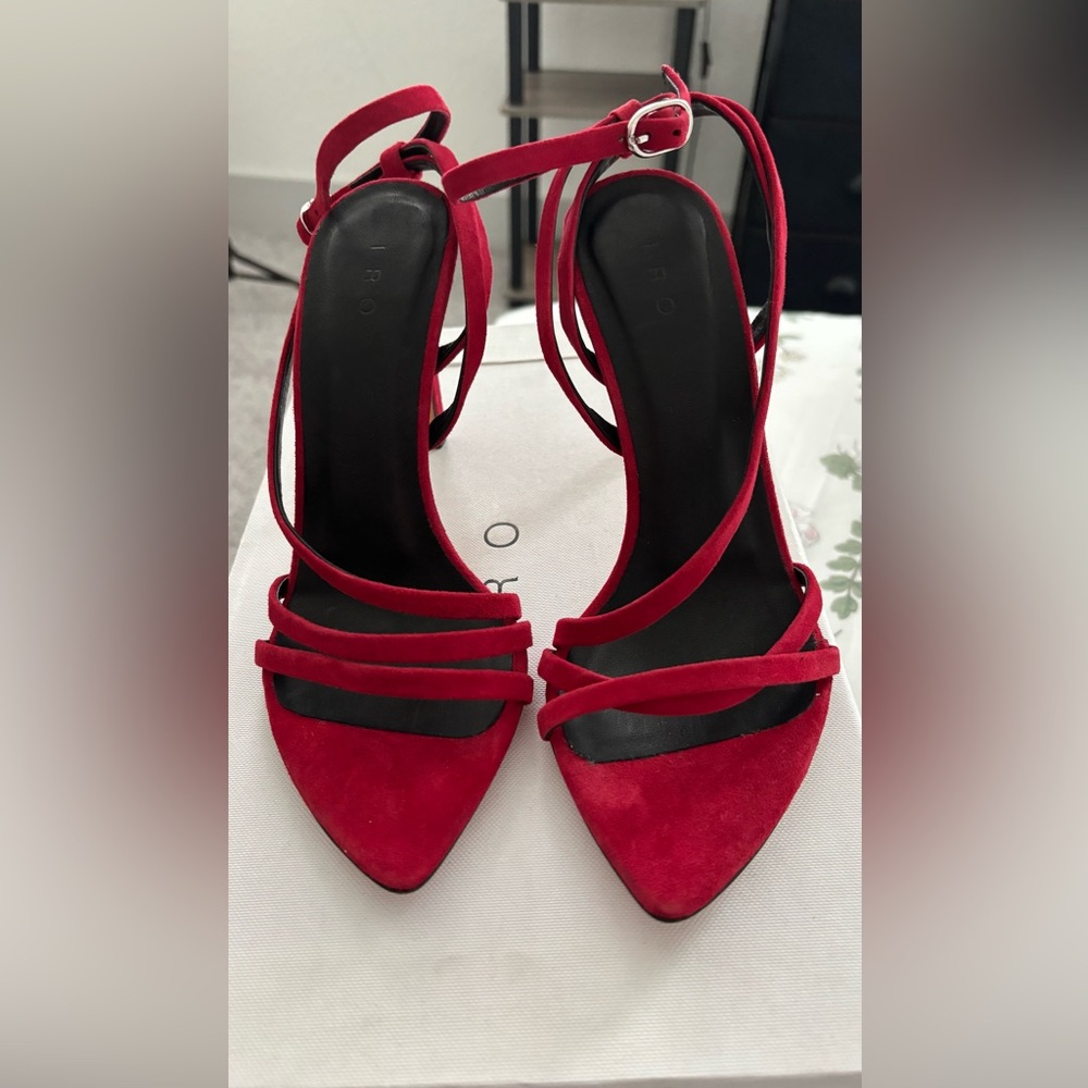 IRO Romy Red Stiletto Sandal SZ 37 US 6